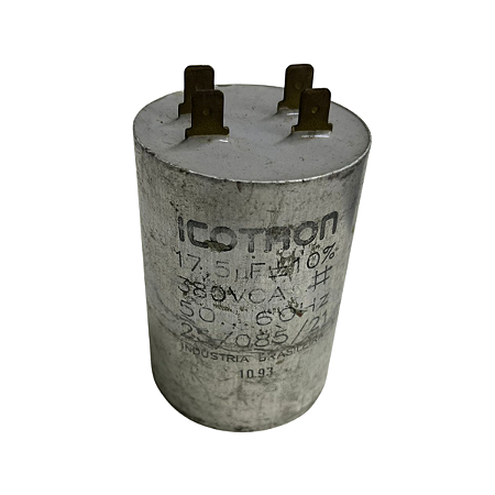 Capacitor Permanente Alumínio C/ Terminal 17,5 Mfd 50/60HZ