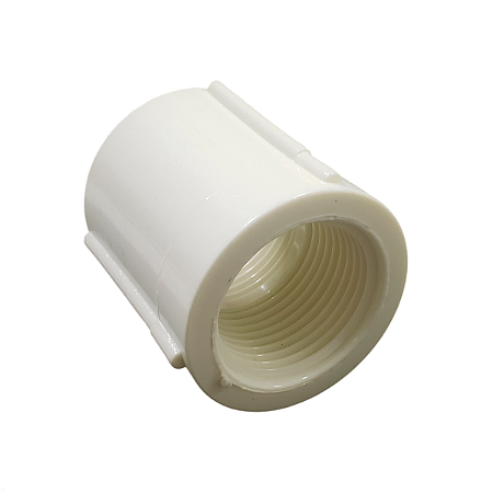 Luva de PVC com Rosca 3/4" Branca Tigre 10Un