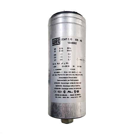 Capacitor WEG 2KVAR 220V 36,6UF +-5% V2510046002