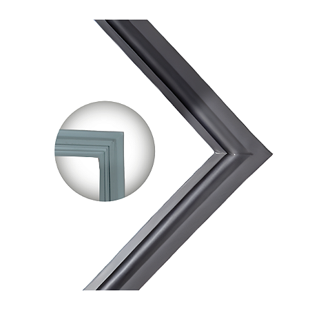 Gaxeta Borracha P/ Freezer Horizontal Gelopar Gber-175 Cinza