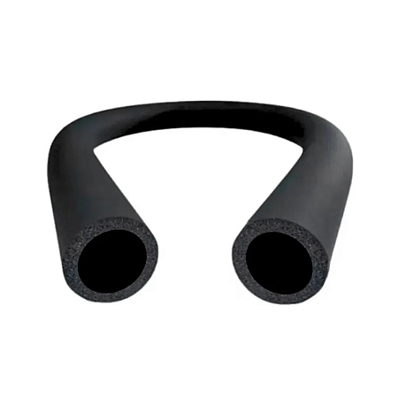 Tubo Esponjoso Elastomérico Preto 1 5/8" 42mm Parede 13mm 1 5/8