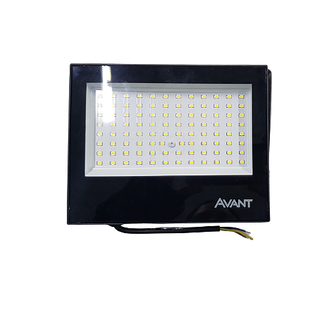 Refletor Slim Led 75w A 100w 6.500k 127v 220v Ip66 Avant