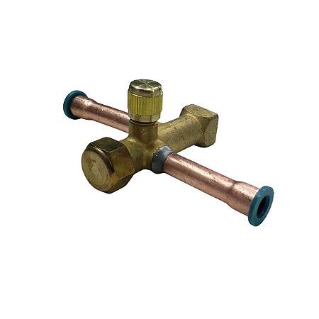 Válvula De Serviço P/ Condensadora De Split 3/8" X 3/8" Sae C/ Base