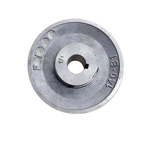 Polia De Alumínio 1 Canal B 140Mm Furo 1" 25,4Mm Chavetada