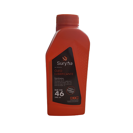 Óleo Lubrificante P/ Bomba De Vácuo Iso VG46 500Ml Suryha