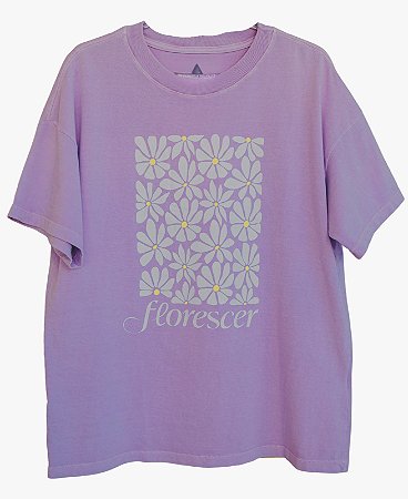 TSHIRT OVER FLORESCER LILAS - P