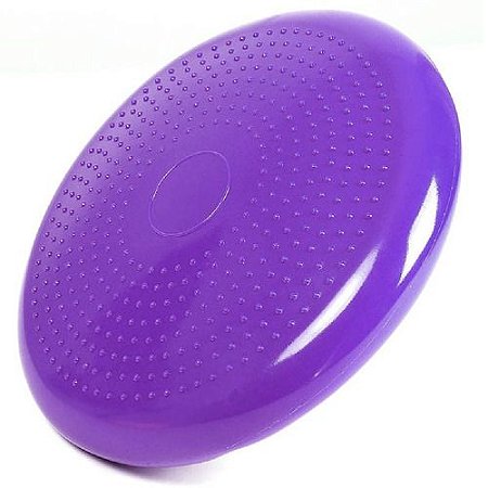 Disco De Equilíbrio Roxo Balance Cushion Inflável Almofada 33cm