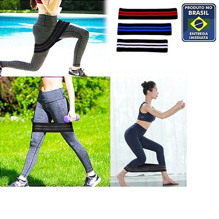 Kit 3 Hip Band Elástico Tecido Para Exercícios Starflex