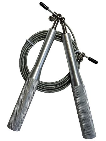 Corda Cross Speed Rope AL-14 2 Rolamentos Metal Prata