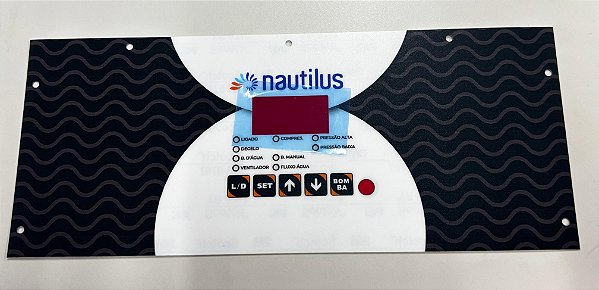 Etiqueta Adesiva Painel Frontal Aquahot Dos Trocadores De Calor Nautilus