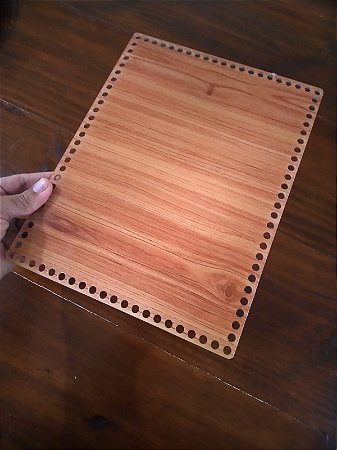 Base retangular em acrílico