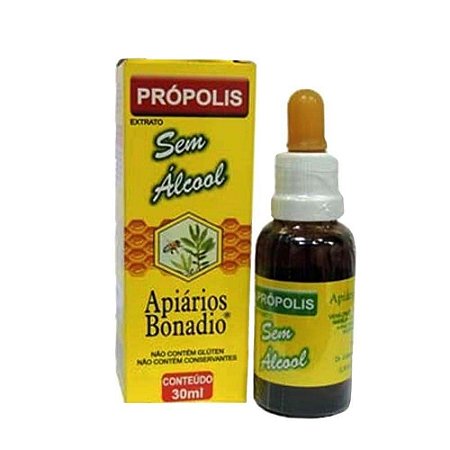 Extrato de Própolis Verde Sem Álcool 30 ml Apiário Bonadio