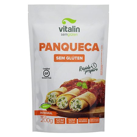 Massa para Panqueca Sem Glúten 200g - Vitalin