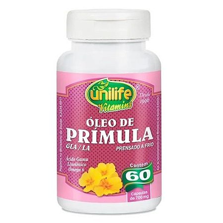 Óleo De Prímula 700mg 60 Caps Unilife