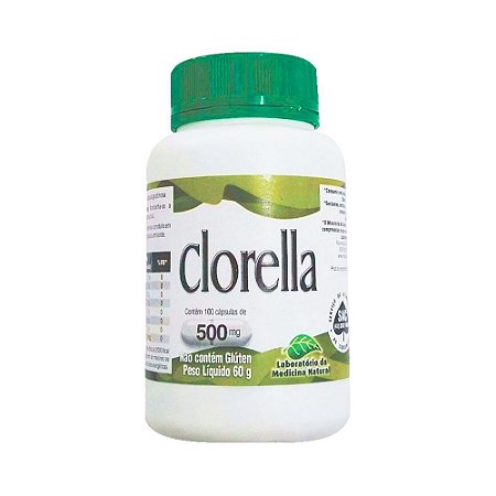 Clorella 500mg 100Caps Medicina Natural