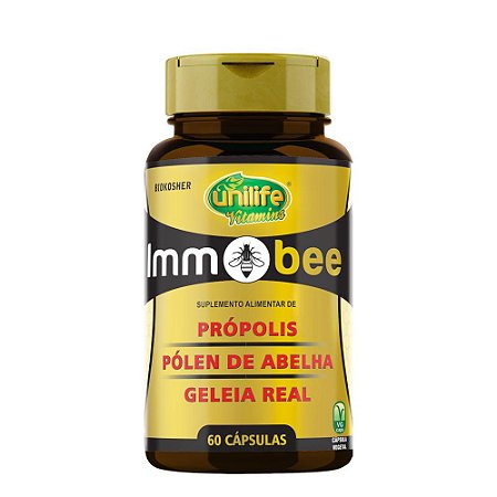 Immobee (Própolis, Pólen e Geléia Real) 550mg 60caps Unilife