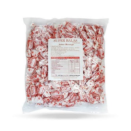 Balas Fáffia Sabor Morango 500g
