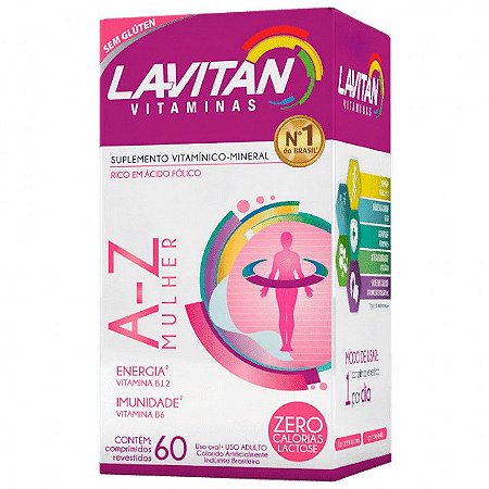Lavitan Vitaminas A-Z Mulher 60comp Cimed