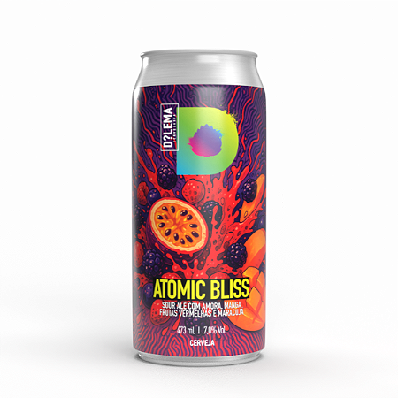 Atomic Bliss - Sour Ale com Amora, Manga, Frutas Vermelhas e Maracujá - Lata 473ml