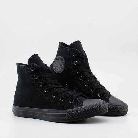 Tênis Converse Chuck Taylor All Star Monochrome Preto/Preto Cano