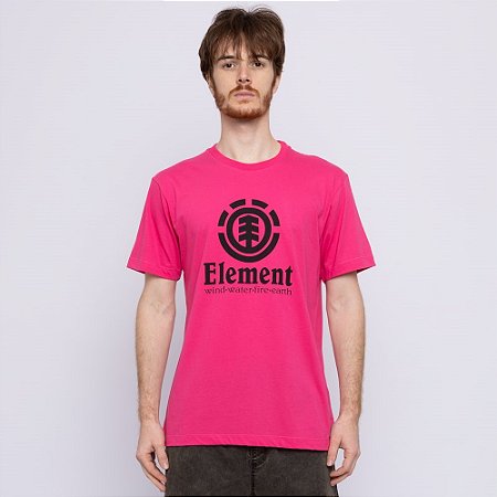 Camiseta Element Vertical Color - Rosa