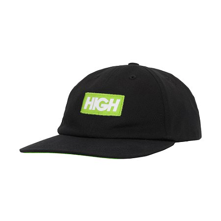 Bone High Company 6 Panel Logo Black Green