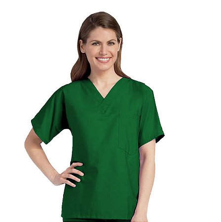 CAMISA PIJAMA CIRURGICO - FEMININO EM BRIM - UNIFORMES HOSPITALARES VIDA