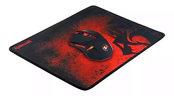 Mouse Gamer + Mousepad Red Dragon Vermelho/Preto