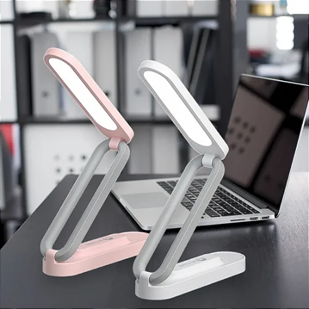 Luminária De Mesa Recarregável  BRANCA