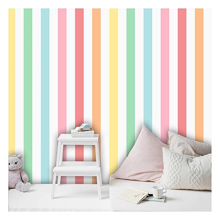 Papel de Parede Decorativo Infantil Colour Material 3M