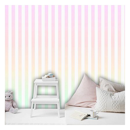Papel de Parede Decorativo Infantil Guache Material 3M