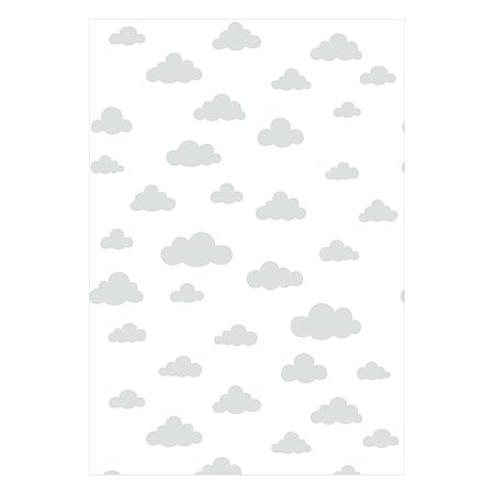 Papel de Parede Decorativo Infantil Nuvens Material 3M
