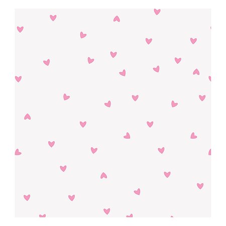 Papel de Parede Decorativo Infantil Coraçãozinho Material 3M
