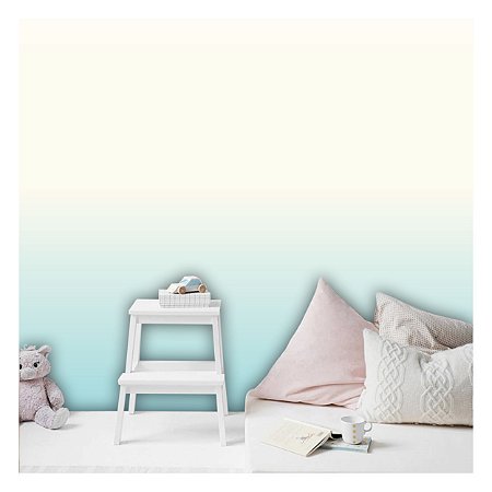 Papel de Parede Decorativo Infantil Degrade Mar Material 3M