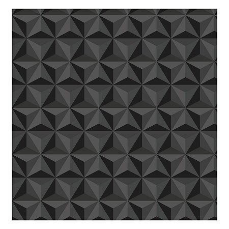 Papel de Parede Decorativo Geométrico Preto Fosco