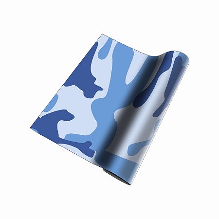 Adesivo Vinilico Camuflado Azul 1,0mX0.6m