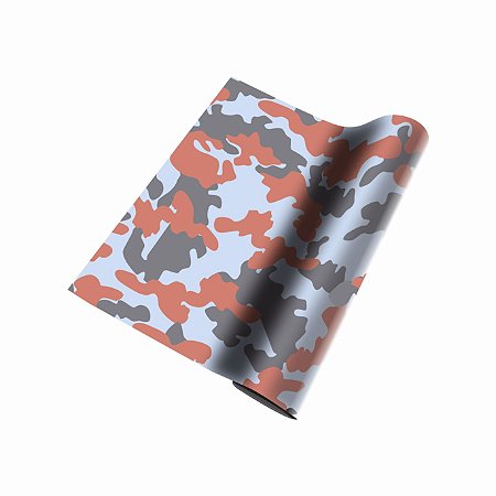 Vinil Adesivo Camuflado Salmão 1,0mX0.6m