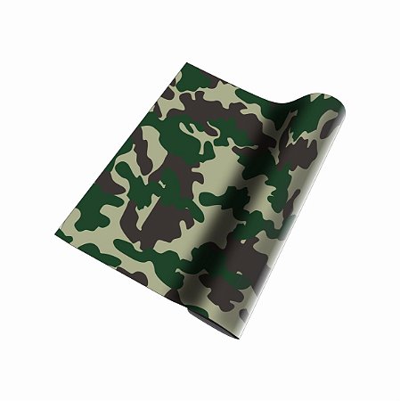 Vinil Adesivo Camuflado Verde 1,0mX0.6m