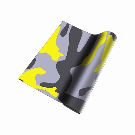 Adesivo Vinilico Camuflado Amarelo 1,0mX0.6m