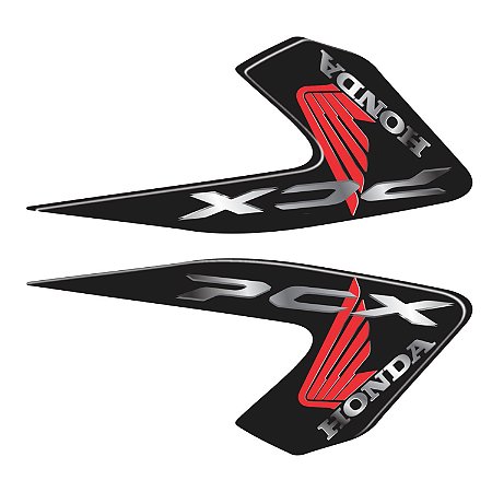 Protetor Adesivo Pedaleira Traseira Compatível Pcx 2018 - 2019 Resinado