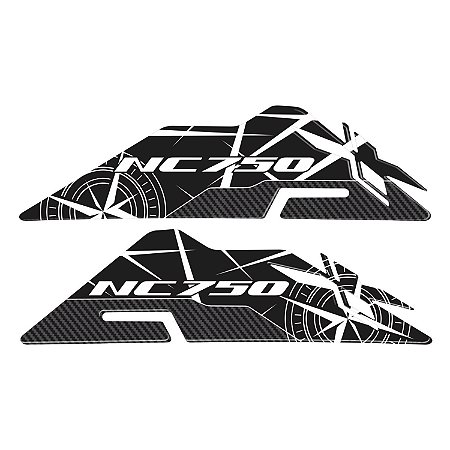 Adesivo Protetor Lateral Compatível Nc 750x 2018 Resinado