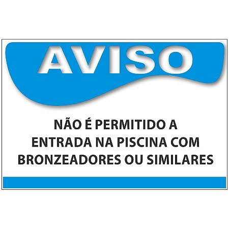 Placa para Piscina