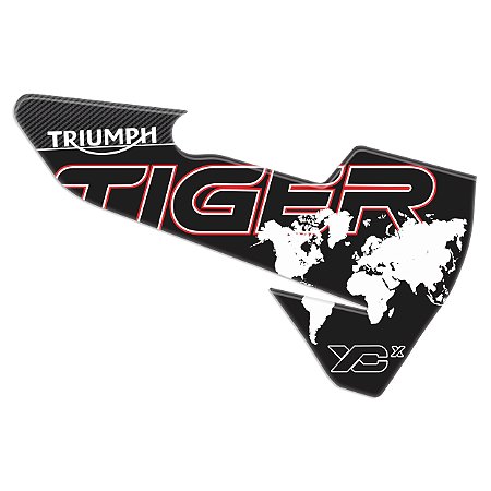 Protetor Adesivo Escapamento  Compatível Tiger 800 Xcx 2020 Resinado