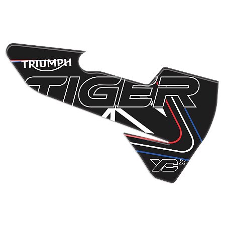 Protetor Adesivo Escapamento  Compatível Tiger 800 Xcx 2020 Resinado