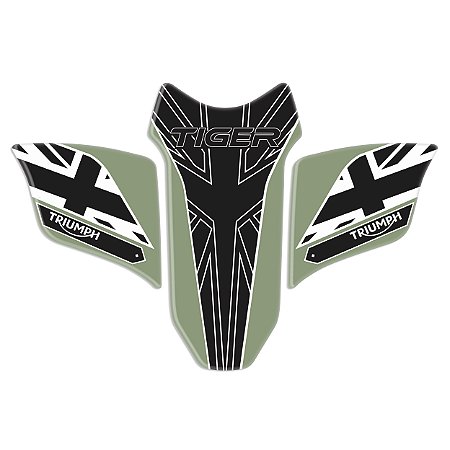 Adesivo Protetor Kit Frontal  Compatível Tiger Xcx 800 2020 Resinado