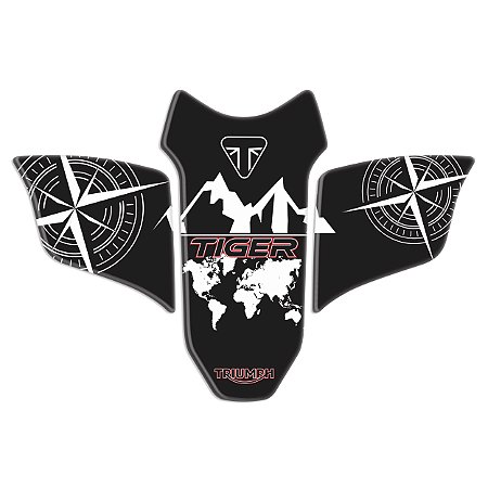 Adesivo Protetor Kit Frontal  Compatível Tiger Xcx 800 2020 Resinado