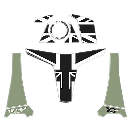 Protetor Adesivo Kit Ignição Compatível Tiger 800 Xcx 2020 Resinado