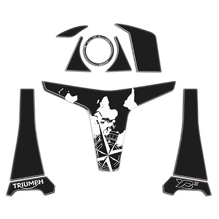 Protetor Adesivo Kit Ignição Compatível Tiger 800 Xcx 2020 Resinado