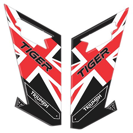 Adesivo Protetor Lateral Pisca Compatível Tiger Xcx 800 2020 Resinado