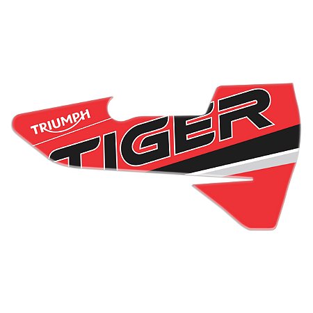 Adesivo Protetor Escapamento Compatível Tiger 900 2020 Resinado